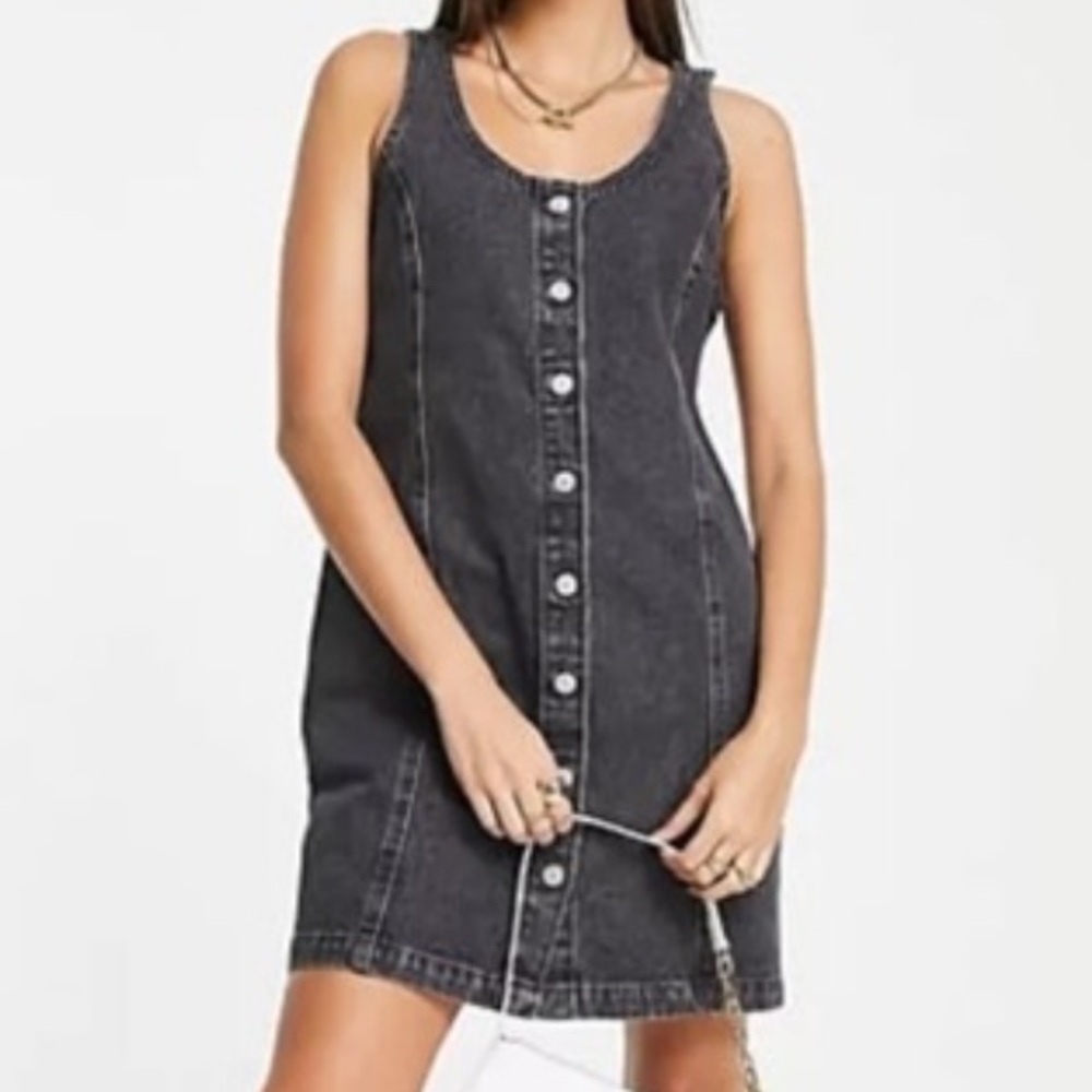 Levi's Tuli Denim Mini Dress - Vintage Black size M